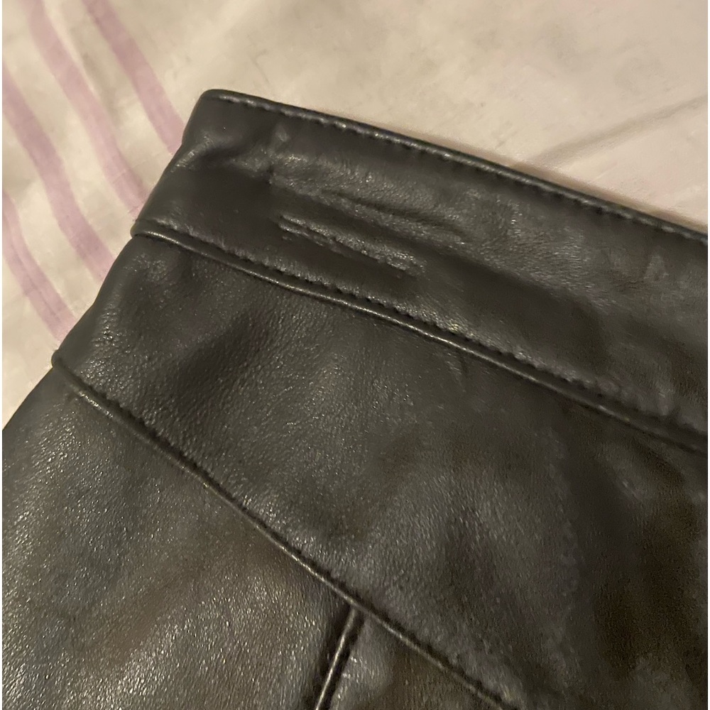 Uniform John Paul Richard Lamb Leather Miniskirt - Picture 6 of 7